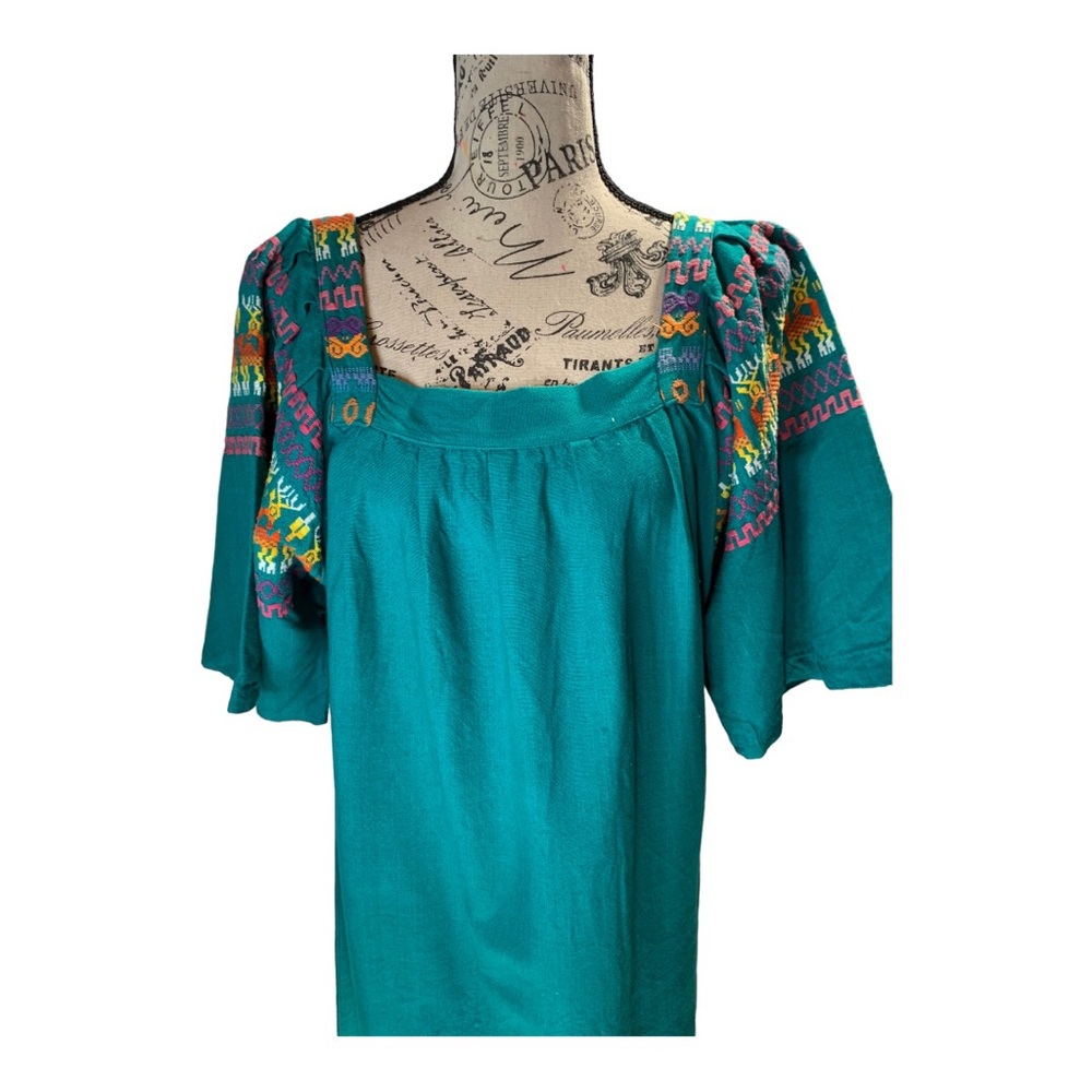 Vintage 70’s Isabel Perron Imports Embroidered Dress View 2